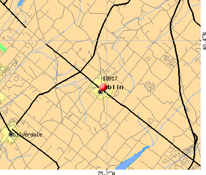 Dublin, PA (18917) map