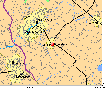 Silverdale, PA (18962) map
