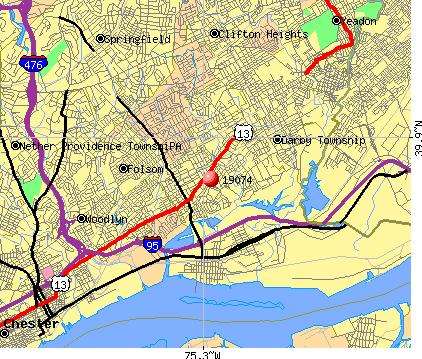 Norwood, PA (19074) map