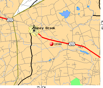 Honey Brook, PA (19344) map