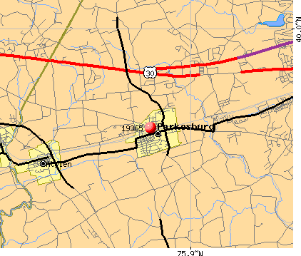Parkesburg, PA (19365) map