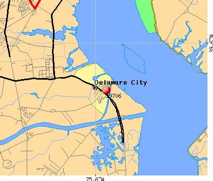 Delaware City, DE (19706) map
