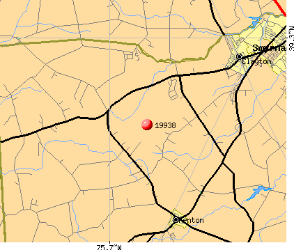 Clayton, DE (19938) map