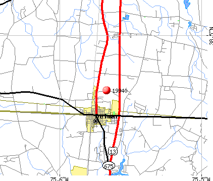 Delmar, DE (19940) map
