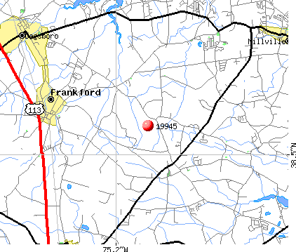 Millville, DE (19945) map