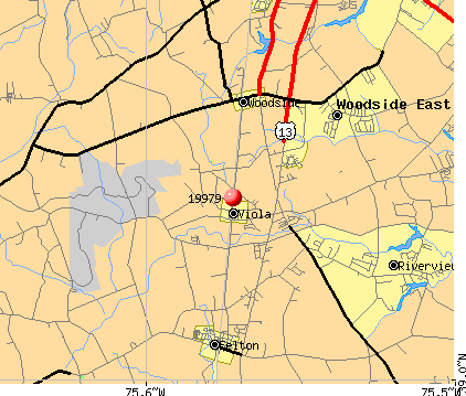 Viola, DE (19979) map