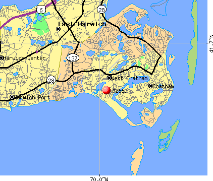 West Chatham, MA (02669) map