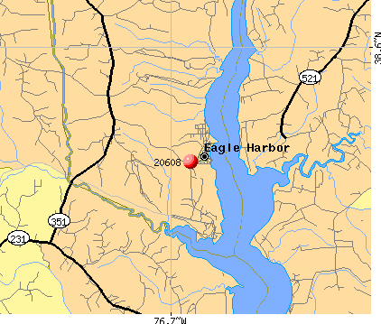 Eagle Harbor, MD (20608) map