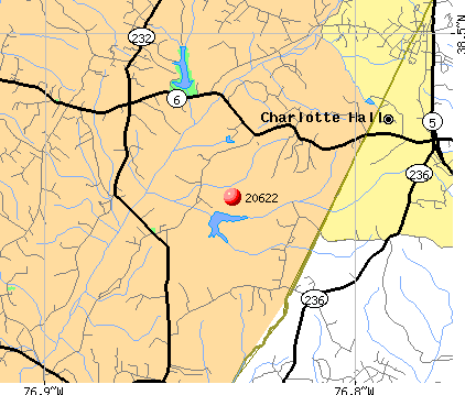 Charlotte Hall, MD (20622) map