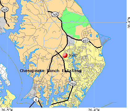 Lusby, MD (20657) map