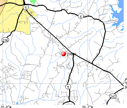 Golden Beach, MD (20659) map