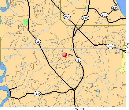 Owings, MD (20736) map