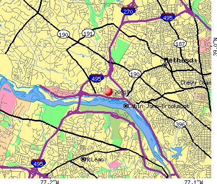 Cabin John, MD (20818) map