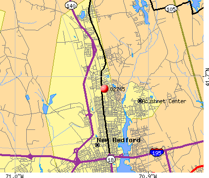 New Bedford Zip Code Map