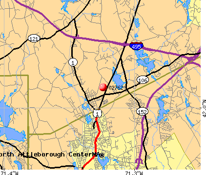 Plainville, MA (02762) map