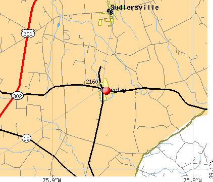 Barclay, MD (21607) map