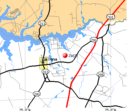 Galena, MD (21635) map