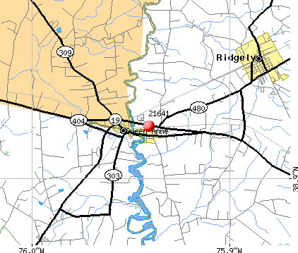 Hillsboro, MD (21641) map