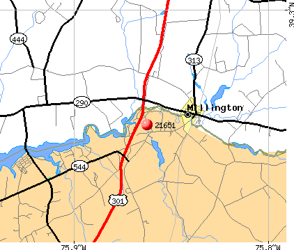 Millington, MD (21651) map