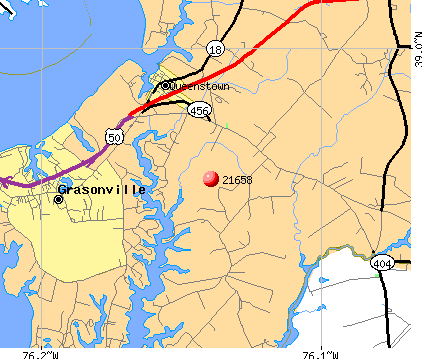 Queenstown, MD (21658) map