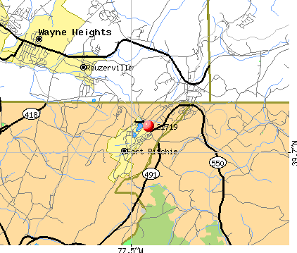 Fort Ritchie, MD (21719) map