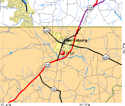 Emmitsburg, MD (21727) map