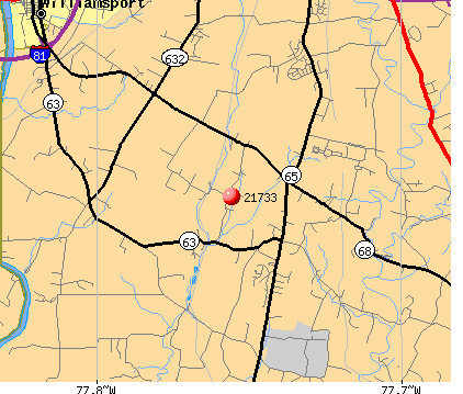 St. James, MD (21733) map