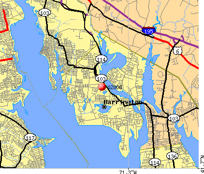 Barrington, RI (02806) map