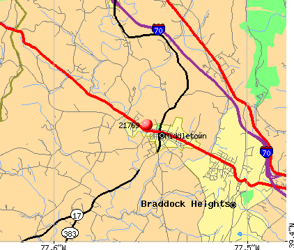 Middletown, MD (21769) map