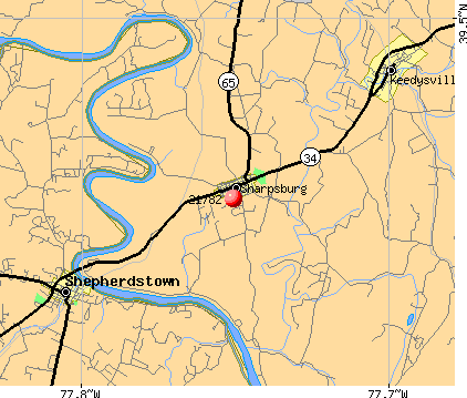 Sharpsburg, MD (21782) map