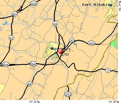 Smithsburg, MD (21783) map