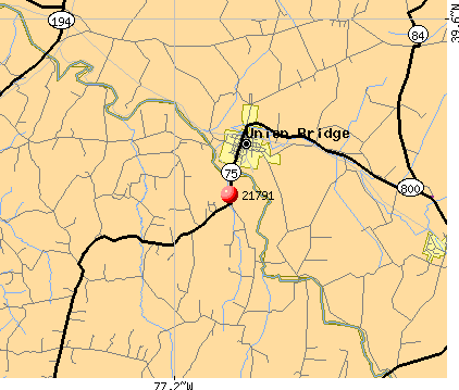 Union Bridge, MD (21791) map