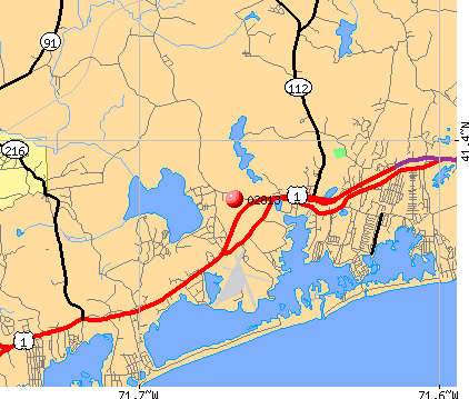 Charlestown, RI (02813) map