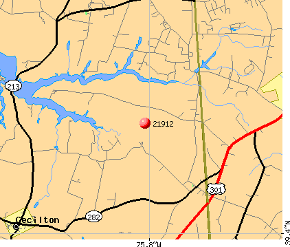 Cecilton, MD (21912) map