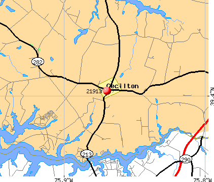 Cecilton, MD (21913) map