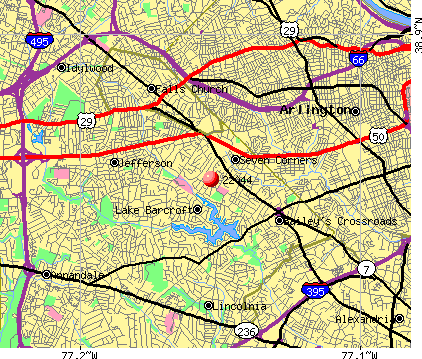 Lake Barcroft, VA (22044) map