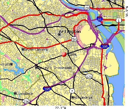 Arlington Va Zip Code Map - Map