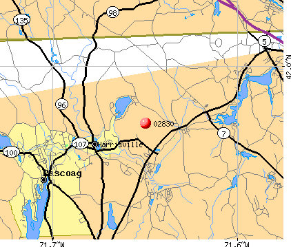 Harrisville, RI (02830) map