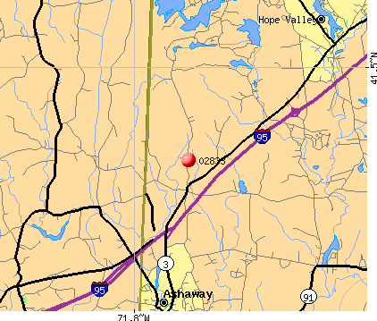 Hopkinton, RI (02833) map