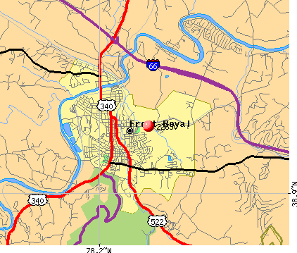 Front Royal, VA (22630) map