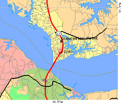 Gloucester Point, VA (23062) map