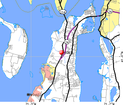 Melville, RI (02871) map