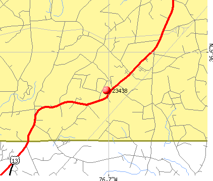 Suffolk, VA (23438) map