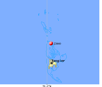 Tangier, VA (23440) map