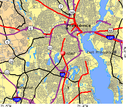 Providence, RI (02907) map Providence Rhode Island Map. Providence, RI (02907) map