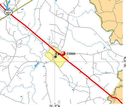 Ivor, VA (23866) map