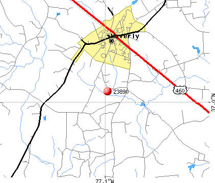 Waverly, VA (23890) map