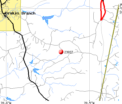 Drakes Branch, VA (23937) map
