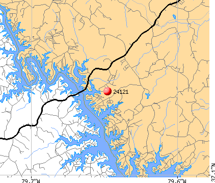 North Shore, VA (24121) map
