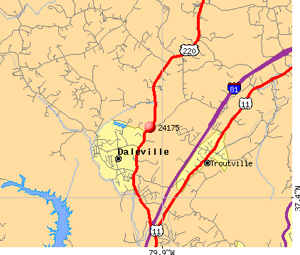 Troutville, VA (24175) map